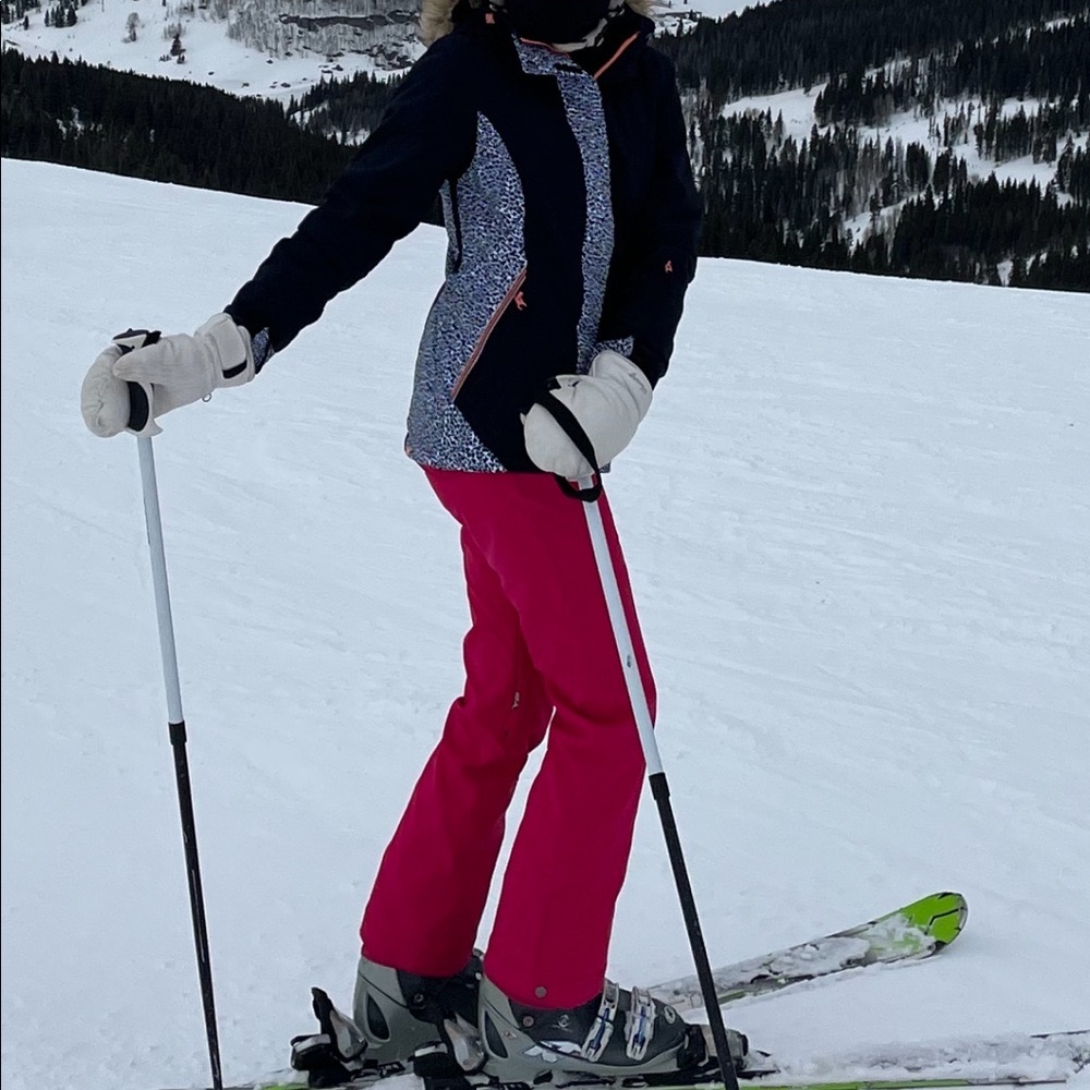 Roxy Fur Ski Jacket & Pants Set! Perfect condition
